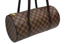 画像をギャラリービューアに読み込む, 極美品 LOUIS VUITTON ルイヴィトン パピヨン30 ハンドバッグ N51303 ダミエ エベヌ ブラウン ゴールド金具 中古 4b010973