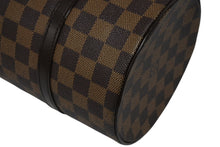 画像をギャラリービューアに読み込む, 極美品 LOUIS VUITTON ルイヴィトン パピヨン30 ハンドバッグ N51303 ダミエ エベヌ ブラウン ゴールド金具 中古 4b010973