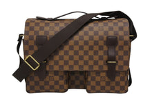 Load image into Gallery viewer, 極美品 LOUIS VUITTON ルイ ヴィトン ダミエ ブロードウェイ ショルダーバッグ N42270 ブラウン ゴールド金具 中古 4b010974