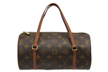 画像をギャラリービューアに読み込む, 極美品 LOUIS VUITTON ルイヴィトン パピヨン26 ハンドバッグ M51386 モノグラム ブラウン ゴールド金具 中古 4b010372