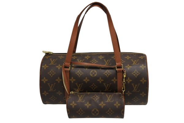LOUIS VUITTON ルイヴィトン パピヨン30 ハンドバッグ M51365 旧型 モノグラムキャンバス ブラウン 美品 中古 4b010979