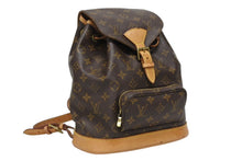 Load image into Gallery viewer, LOUIS VUITTON ルイヴィトン モンスリMM バックパック M51136 ブラウン モノグラム PVC ゴールド金具 良品 中古 4b010981