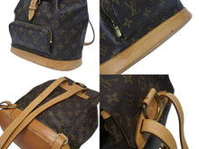 Load image into Gallery viewer, LOUIS VUITTON ルイヴィトン モンスリMM バックパック M51136 ブラウン モノグラム PVC ゴールド金具 良品 中古 4b010981
