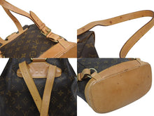 Load image into Gallery viewer, LOUIS VUITTON ルイヴィトン モンスリMM バックパック M51136 ブラウン モノグラム PVC ゴールド金具 良品 中古 4b010981