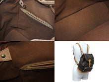 Load image into Gallery viewer, LOUIS VUITTON ルイヴィトン モンスリMM バックパック M51136 ブラウン モノグラム PVC ゴールド金具 良品 中古 4b010981