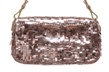 Load image into Gallery viewer, 極美品 FENDI フェンディ マンマバケット ワンショルダーバッグ 8BR600 AMP0 F0J2F スパンコール レザー ピンク 中古 4b010982