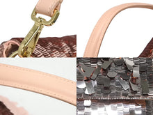 Load image into Gallery viewer, 極美品 FENDI フェンディ マンマバケット ワンショルダーバッグ 8BR600 AMP0 F0J2F スパンコール レザー ピンク 中古 4b010982