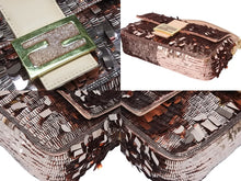 Load image into Gallery viewer, 極美品 FENDI フェンディ マンマバケット ワンショルダーバッグ 8BR600 AMP0 F0J2F スパンコール レザー ピンク 中古 4b010982