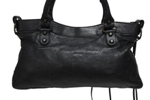 画像をギャラリービューアに読み込む, BALENCIAGA バレンシアガ ザ ファースト ハンドバッグ ショルダーバッグ ブラック レザー 103208 アンティークシルバー金具 美品 中古 4b010983