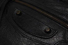 画像をギャラリービューアに読み込む, BALENCIAGA バレンシアガ ザ ファースト ハンドバッグ ショルダーバッグ ブラック レザー 103208 アンティークシルバー金具 美品 中古 4b010983