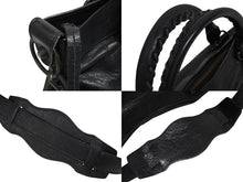 画像をギャラリービューアに読み込む, BALENCIAGA バレンシアガ ザ ファースト ハンドバッグ ショルダーバッグ ブラック レザー 103208 アンティークシルバー金具 美品 中古 4b010983