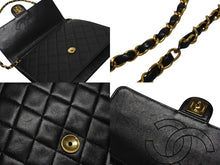 Load image into Gallery viewer, 極美品 CHANEL シャネル Sフラップ Sチェーンショルダーバッグ 4番台 ココマーク ラムスキン ブラック ゴールド金具 中古 4b010991