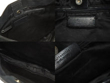 Load image into Gallery viewer, SAINT LAURENT サンローラン トムフォード期 スタッズ ハンドバッグ ブラック カーフスキン スウェード ゴールド金具 美品 中古 4b010995