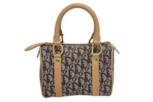 Load image into Gallery viewer, Christian Dior クリスチャンディオール トロッター ハンドバッグ ミニボストンバッグ ブラウン キャンバス 美品 中古 4b010999