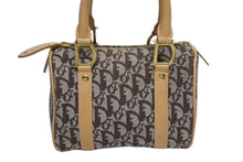 Load image into Gallery viewer, Christian Dior クリスチャンディオール トロッター ハンドバッグ ミニボストンバッグ ブラウン キャンバス 美品 中古 4b010999
