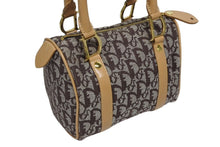 Load image into Gallery viewer, Christian Dior クリスチャンディオール トロッター ハンドバッグ ミニボストンバッグ ブラウン キャンバス 美品 中古 4b010999