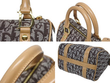 Load image into Gallery viewer, Christian Dior クリスチャンディオール トロッター ハンドバッグ ミニボストンバッグ ブラウン キャンバス 美品 中古 4b010999