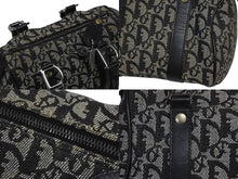 Load image into Gallery viewer, Christian Dior クリスチャンディオール トロッター ハンドバッグ ミニボストンバッグ ブラック キャンバス 美品 中古 4b011000