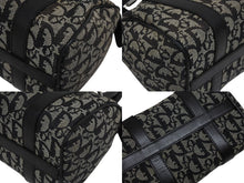 Load image into Gallery viewer, Christian Dior クリスチャンディオール トロッター ハンドバッグ ミニボストンバッグ ブラック キャンバス 美品 中古 4b011000