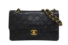 Load image into Gallery viewer, 極美品 CHANEL シャネル マトラッセ23 Wフラップ Wチェーンショルダーバッグ 2番台 ラムスキン ココマーク ブラック 中古 4b011002