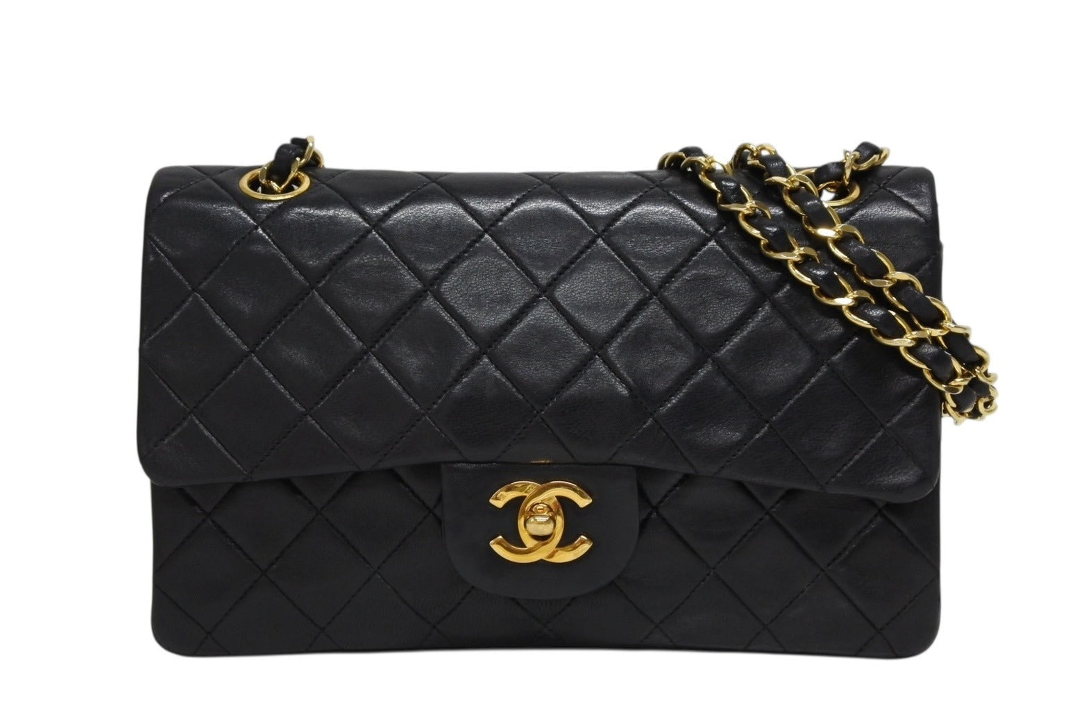 極美品 CHANEL シャネル マトラッセ23 Wフラップ Wチェーンショルダー