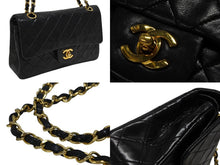 Load image into Gallery viewer, 極美品 CHANEL シャネル マトラッセ23 Wフラップ Wチェーンショルダーバッグ 2番台 ラムスキン ココマーク ブラック 中古 4b011002