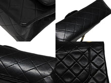 Load image into Gallery viewer, 極美品 CHANEL シャネル マトラッセ23 Wフラップ Wチェーンショルダーバッグ 2番台 ラムスキン ココマーク ブラック 中古 4b011002