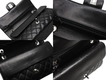 Load image into Gallery viewer, CHANEL シャネル マトラッセ25 Wフラップ Wチェーンショルダーバッグ A01112 11番台 ココマーク ラムスキン シルバー金具 美品 中古 4b011009