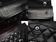 Load image into Gallery viewer, CHANEL シャネル マトラッセ25 Wフラップ Wチェーンショルダーバッグ A01112 11番台 ココマーク ラムスキン シルバー金具 美品 中古 4b011009