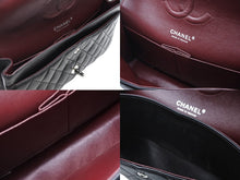 Load image into Gallery viewer, CHANEL シャネル マトラッセ25 Wフラップ Wチェーンショルダーバッグ A01112 11番台 ココマーク ラムスキン シルバー金具 美品 中古 4b011009