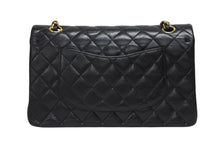 Load image into Gallery viewer, CHANEL シャネル マトラッセ25 Wフラップ Wチェーンショルダーバッグ 15番台 ココマーク ラムスキン ブラック ゴールド金具 美品 中古 4b011010