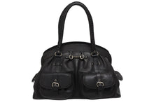 Load image into Gallery viewer, Christian Dior クリスチャンディオール マイディオール ハンドバッグ 05-MA-1016 ブラック レザー シルバー金具 美品 中古 4b011022