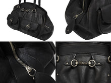 Load image into Gallery viewer, Christian Dior クリスチャンディオール マイディオール ハンドバッグ 05-MA-1016 ブラック レザー シルバー金具 美品 中古 4b011022