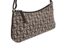 Load image into Gallery viewer, Christian Dior クリスチャンディオール サドルポーチ アクセサリーポーチ トロッター柄 ブラウン シルバー金具 美品 中古 4b011023