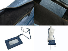 画像をギャラリービューアに読み込む, BALENCIAGA バレンシアガ ザ タウン 2way ハンドバッグ 527147 ブルー レザー ゴールド金具 美品 中古 4b011026