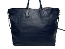 Load image into Gallery viewer, 極美品 PRADA プラダ サフィアーノ 2WAY ハンドバッグ ネイビー レッド ブラック レザー シルバー金具 中古 4b011028