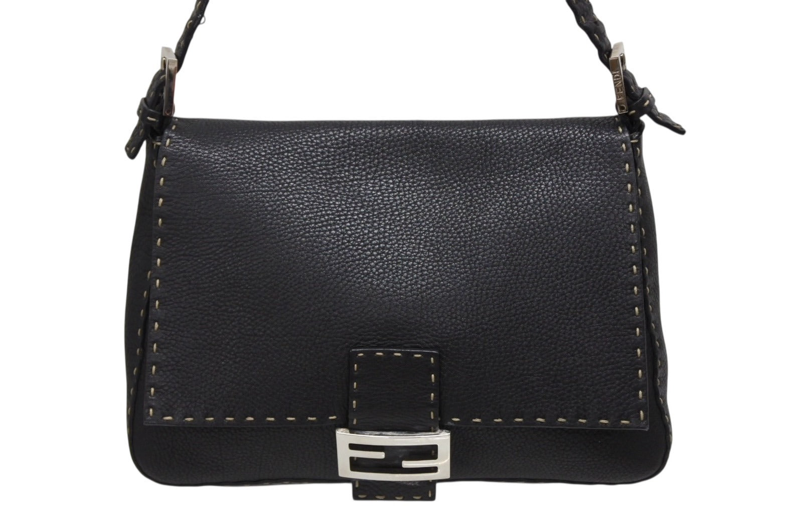 FENDI フェンディ ショルダーバッグ マンマバケット セレリア ブラック