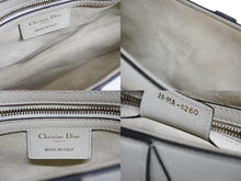 Load image into Gallery viewer, Christian Dior クリスチャンディオール サドルバッグ ワンショルダーバッグ 28-MA-0260 ホワイト レザー 美品 中古 4b011040