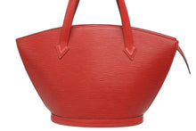 Load image into Gallery viewer, LOUIS VUITTON ルイヴィトン サンジャック ショッピング トートバッグ M52277 エピレザー カスティリアンレッド ゴールド金具 美品 中古 4b011043