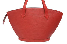Load image into Gallery viewer, LOUIS VUITTON ルイヴィトン サンジャック ショッピング トートバッグ M52277 エピレザー カスティリアンレッド ゴールド金具 美品 中古 4b011043