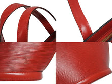 Load image into Gallery viewer, LOUIS VUITTON ルイヴィトン サンジャック ショッピング トートバッグ M52277 エピレザー カスティリアンレッド ゴールド金具 美品 中古 4b011043