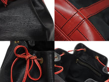 Load image into Gallery viewer, LOUIS VUITTON ルイヴィトン ショルダーバッグ エピ ノエ M44017 エピレザー バイカラー カスティリアンレッド ノワール 良品 中古 4b011047