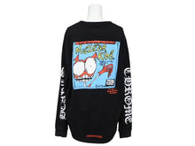Load image into Gallery viewer, CHROME HEARTS クロムハーツ BSフレア ボタン プリント マッティボーイ 長袖 ロンT ブラック Lサイズ 美品 中古 4b011055