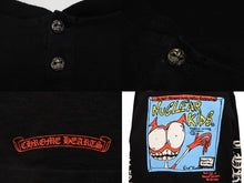 Load image into Gallery viewer, CHROME HEARTS クロムハーツ BSフレア ボタン プリント マッティボーイ 長袖 ロンT ブラック Lサイズ 美品 中古 4b011055