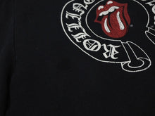 Load image into Gallery viewer, CHROME HEARTS クロムハーツ スウェットパンツ リップアンドタン フローラルクロス コットン ブラック ホワイト 美品 中古 4b011056