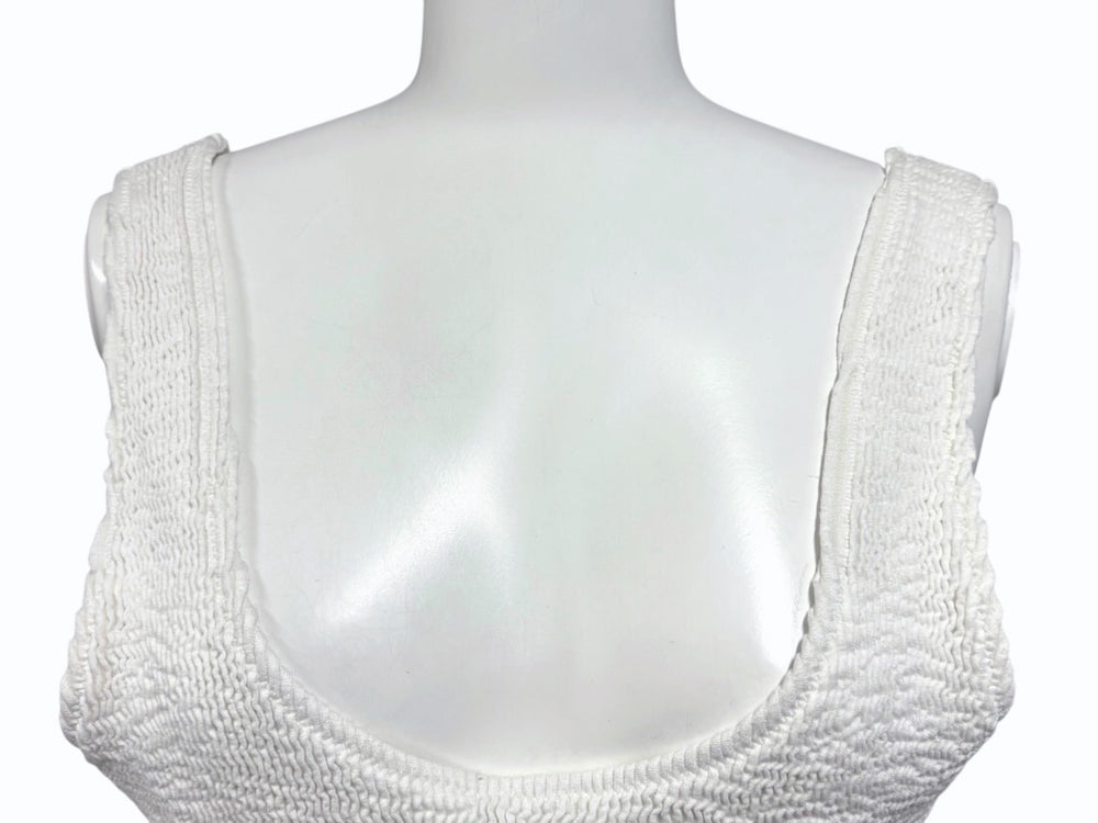 BOTTEGA VENETA One Piece Swimsuit White 581052 VKCC0 Size 46 Good Condition Used 4b011067