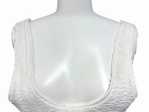 BOTTEGA VENETA ボッテガヴェネタ ワンピース スイムスーツ ホワイト 581052 VKCC0 サイズ46 美品 中古 4b011067