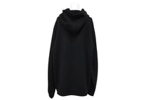 Load image into Gallery viewer, 新品未使用 CHROME HEARTS クロムハーツ カシミヤ ジップ パーカー フローラルクロス ブラック サイズXL シルバー925 金具 中古 4b011082