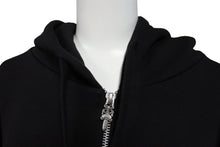 Load image into Gallery viewer, 新品未使用 CHROME HEARTS クロムハーツ ジップアップ フーディ サイズS DEADLY DOLL 希少 ピンク ブラック ホワイト 中古 4b011087