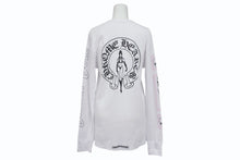 Load image into Gallery viewer, 新品未使用 CHROME HEARTS クロムハーツ サーマル ロンT サイズL DEADLY DOLL 希少 ピンク ブラック ホワイト 中古 4b011088